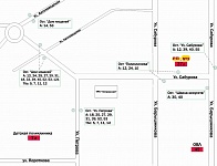 Поликлиника 5 Ижевска (поликлиника нефтяников). Схема проезда.